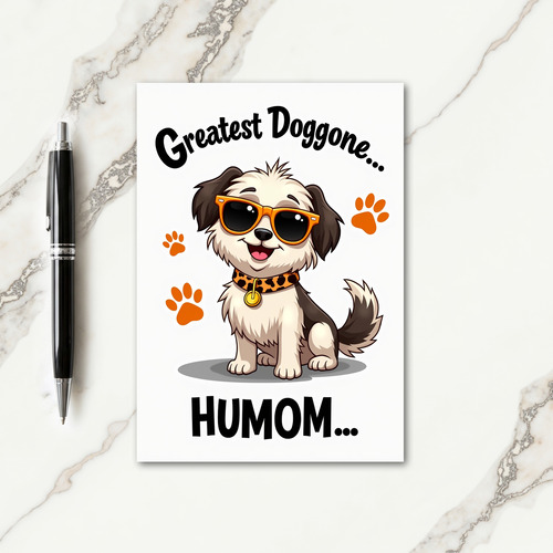 Dog Mom Happy Day Greeting Card