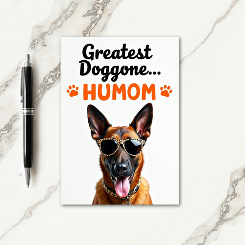 Dog Mom Happy Day Message Card