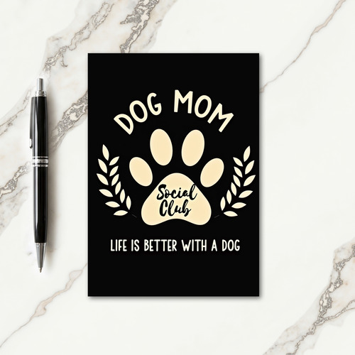 Dog Mom Social Club Art Card