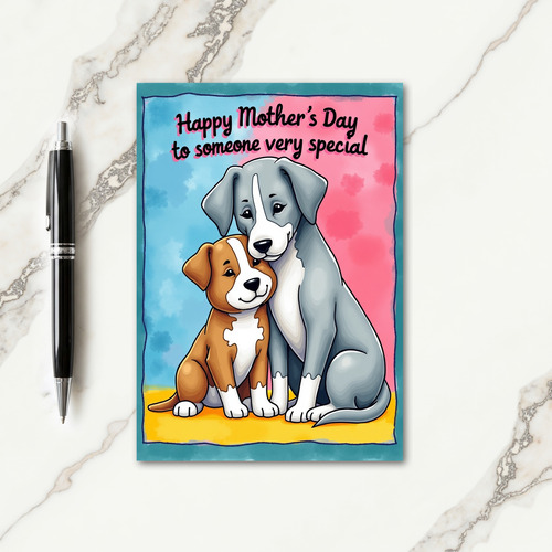 Dog Mom Sweet Mothers Day Card