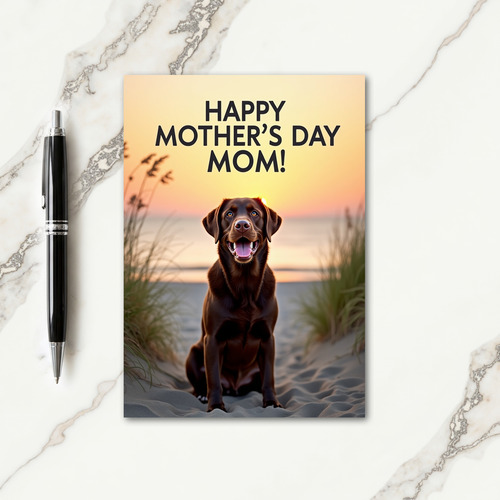 Dog Mothers Day Scene Card