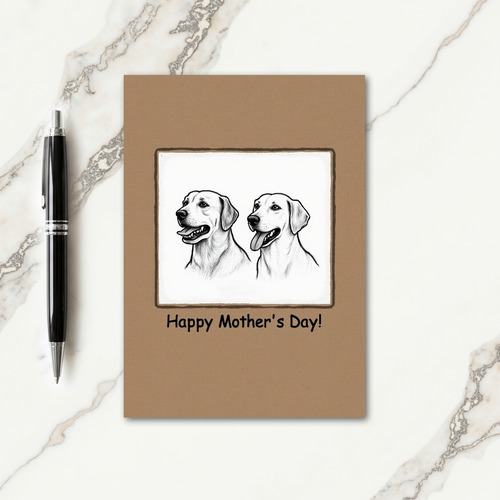 Dog Mums Happy Mothers Day Card