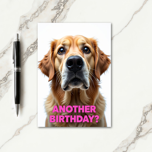 Dog Portrait Birthday Card