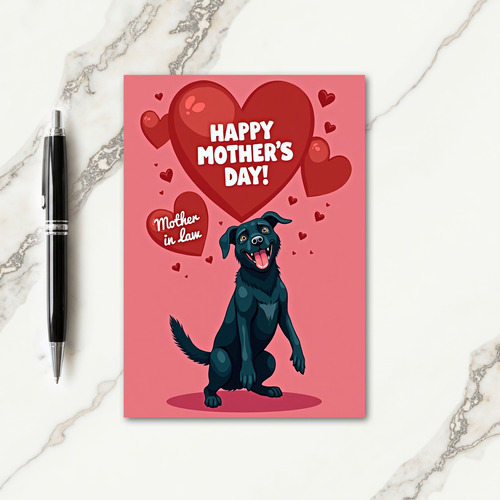 Dog Sweet Mothers Day Card