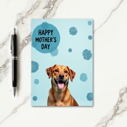 Dog Sweet Mothers Day Portrait Card