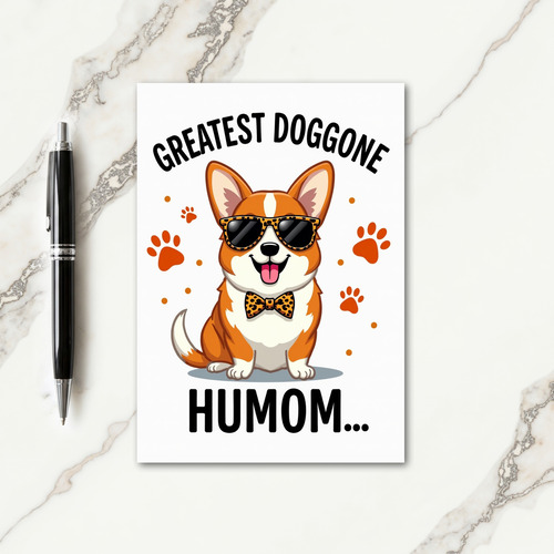 Doggone Great Mom Day Art Card