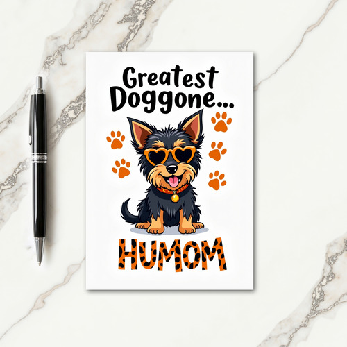Doggone Greatest Humom Card