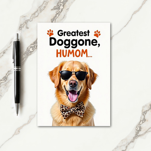 Doggone Humom Mothers Day Pet Card