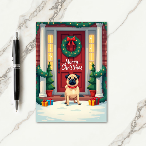Doggy Festive Door Card