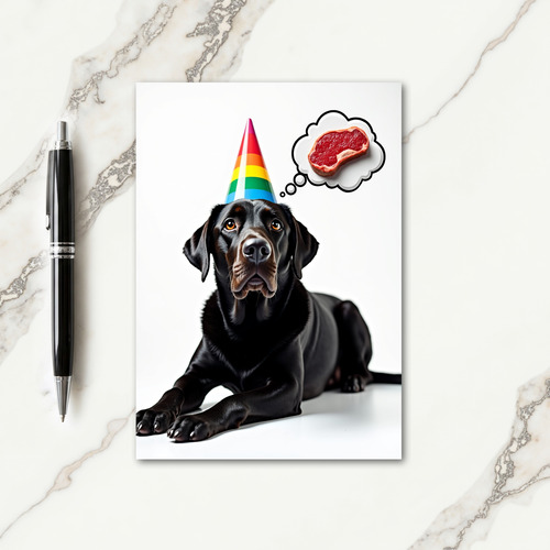 Dogs Birthday Wish Card
