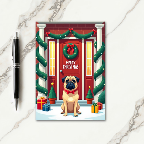 Dogs Christmas Door Card thumbnail