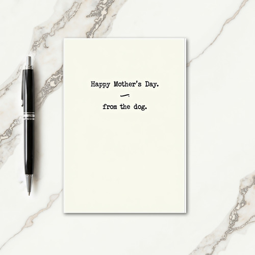 Dogs Happy Mothers Day Text Card