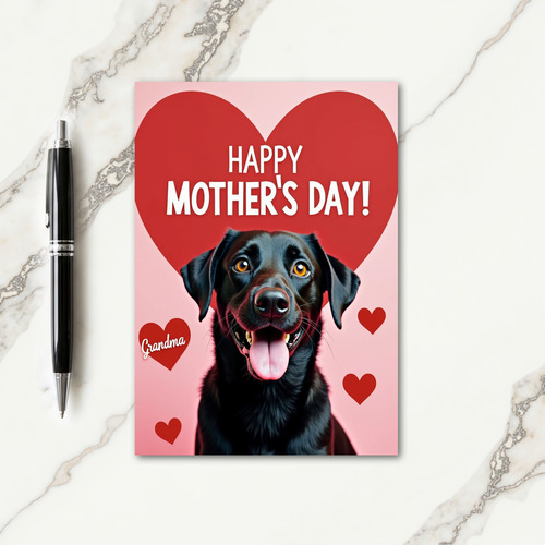 Dogs Loving Mothers Day Card