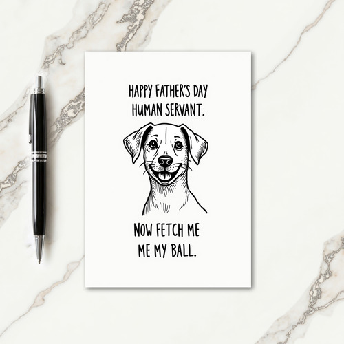 Dogs Sweet Fathers Day Card