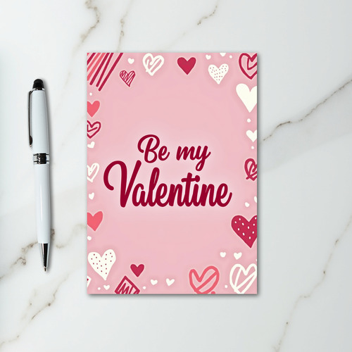 Doodle Hearts Valentine Love Card