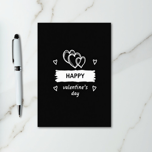 Doodle Hearts Valentines Day Card