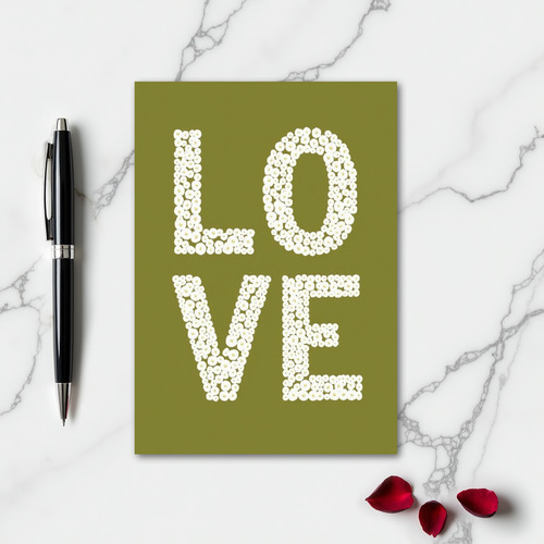 Dot Art Love Greeting Card