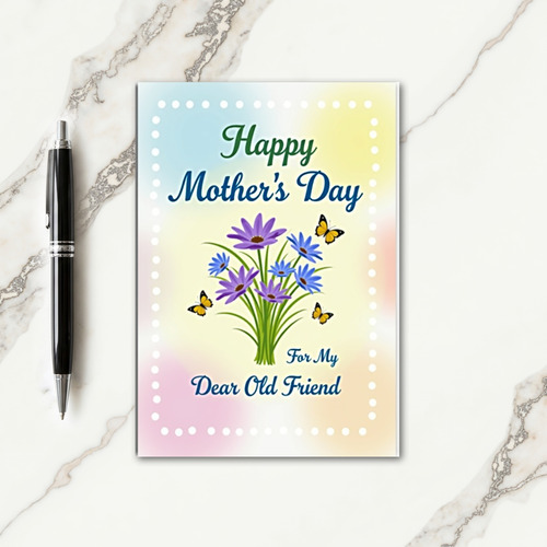 Dotted Blossom Message Card