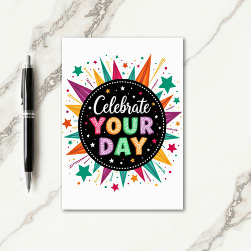 Dotted Celebration Birthday Card