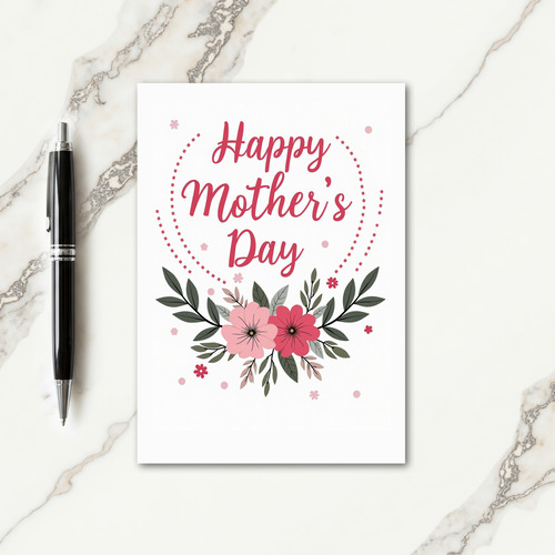 Dotted Mothers Day Message Card