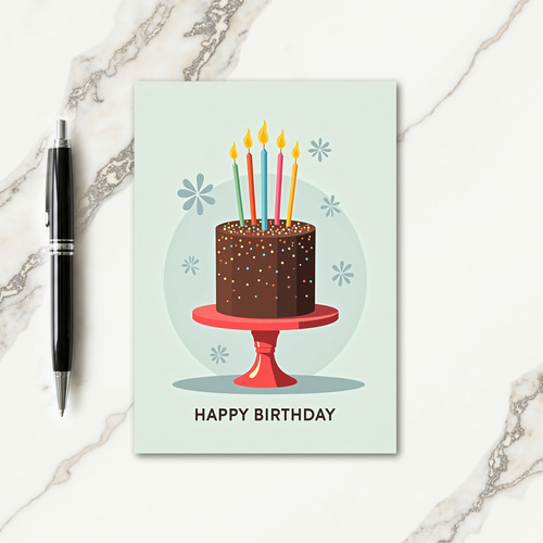 Dotted Sprinkles Cake Card