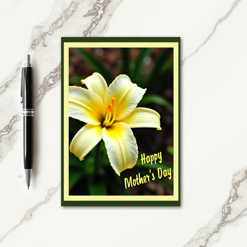 Double Border Flower Card