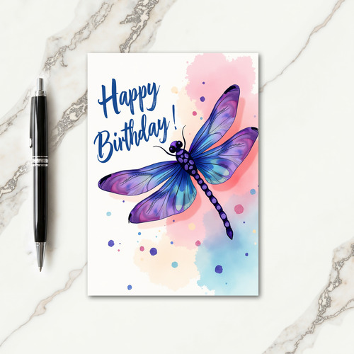 Dragonfly Birthday Card