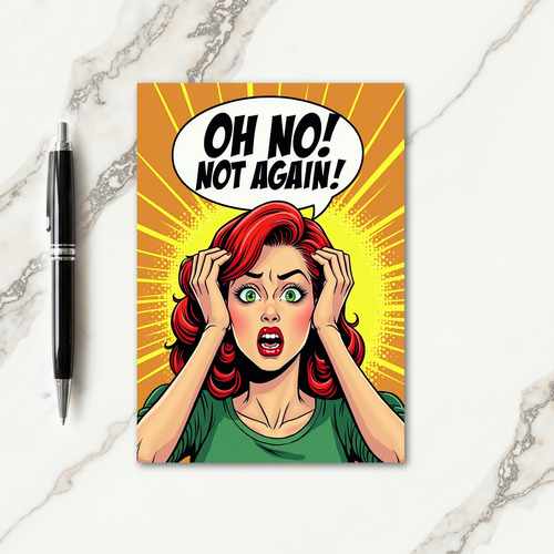 Dramatic Graphic Novel Birthday Card