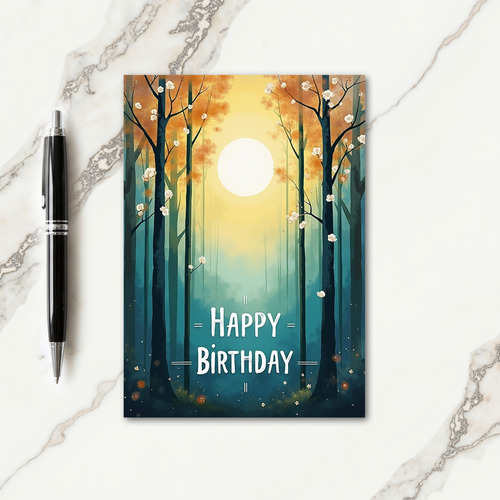 Dream Forest Birthday Card