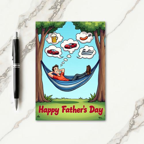 Dreaming Fathers Day Card