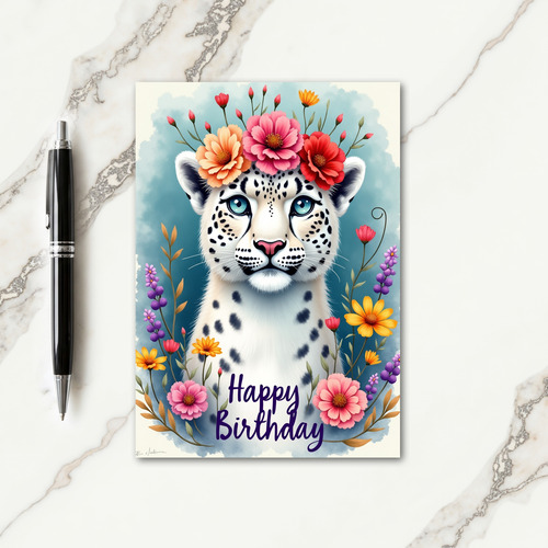 Dreamy Azure Birthday Card