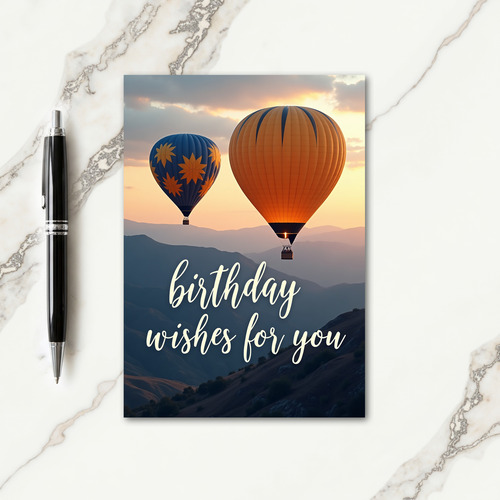 Dreamy Birthday Balloon Glow Card