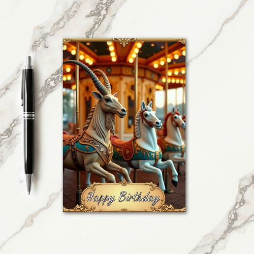 Dreamy Birthday Carousel Card