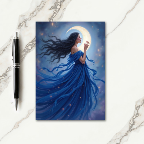 Dreamy Birthday Moonlit Figure Card