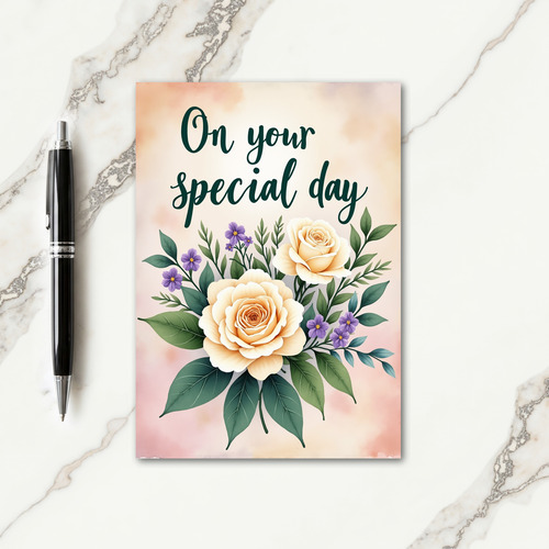 Dreamy Bloom Birthday Card