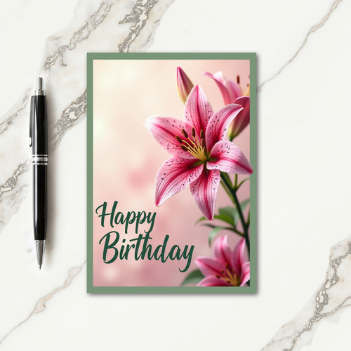 Dreamy Blossom Birthday Card