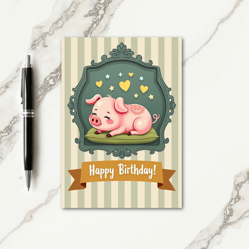 Dreamy Cameo Animal Card