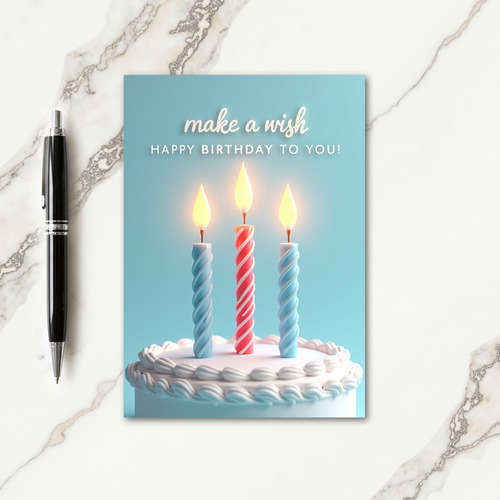 Dreamy Candle Birthday Card