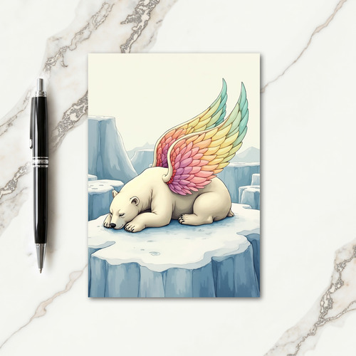 Dreamy Christmas Bear Card thumbnail