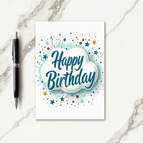 Dreamy Cloud Birthday Card