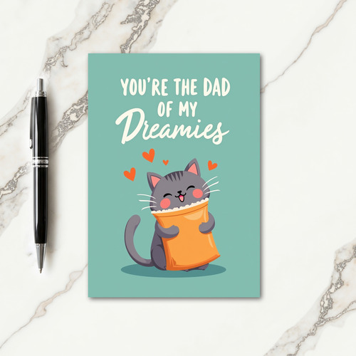 Dreamy Dad Cat Card