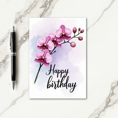 Dreamy Flower Birthday Card