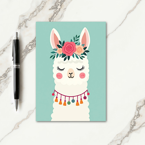 Dreamy Llama Birthday Card