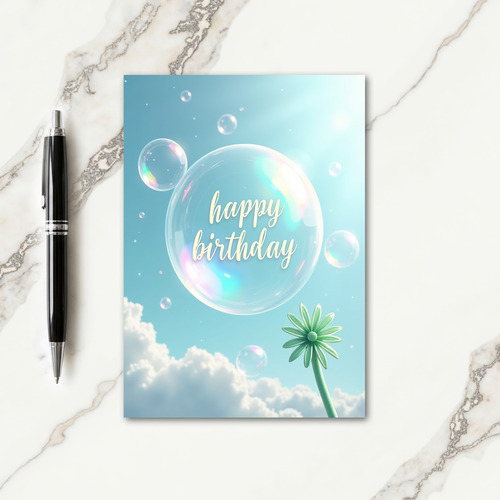 Dreamy Orb Birthday Card