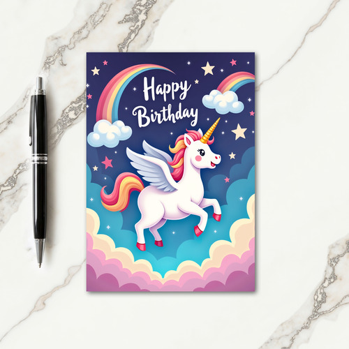 Dreamy Rainbow Birthday Card