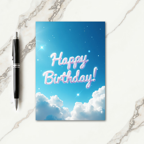 Dreamy Sky Birthday Card