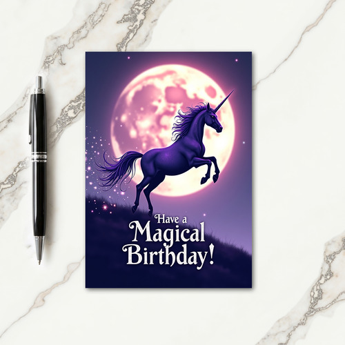 Dreamy Stardust Birthday Card
