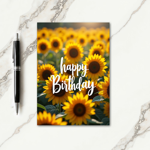 Dreamy Yellow Flower Card