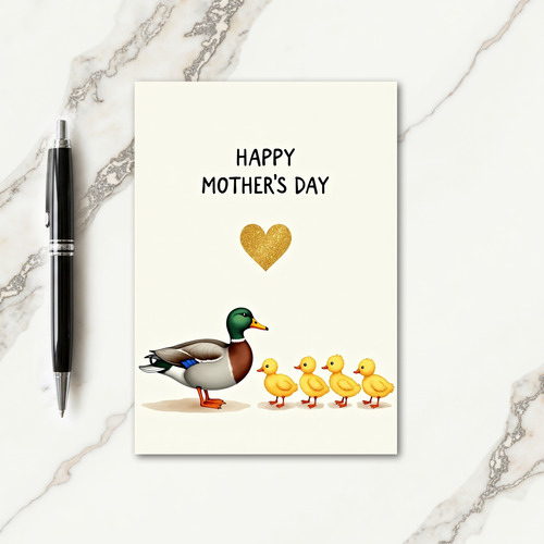 Ducklings Mothers Day Image Card