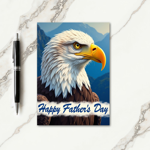 Eagle Fathers Day Art Card